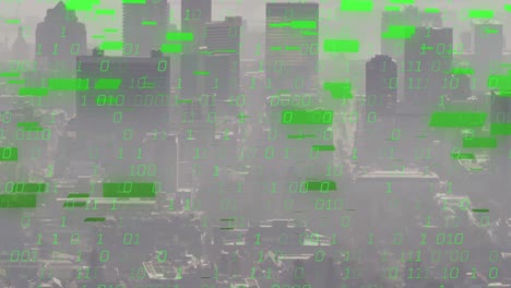 Animation-of-binary-coding-data-processing-against-aerial-view-of-cityscape