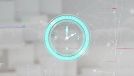 Animation-of-clock-ticking-and-data-processing