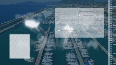 Animation-Der-Datenverarbeitung-über-Den-Hafen