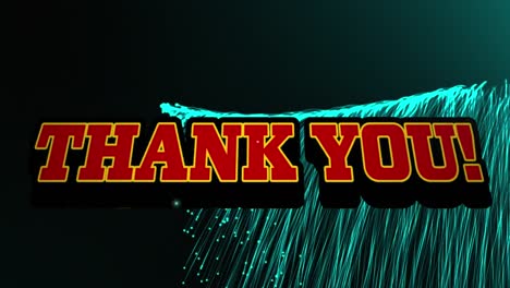 Animation-of-thank-you-text-over-neon-light-trails