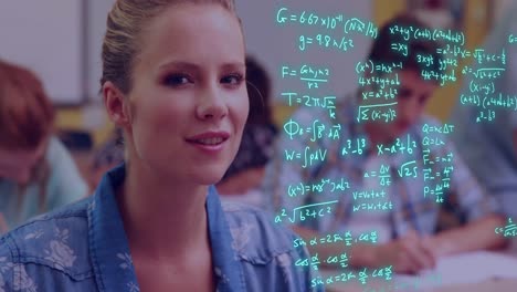 Animation-of-equations-and-data-processing-over-caucasian-female-student