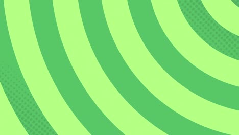Animation-Von-Sechsecken-über-Kreisförmigem-Muster-Vor-Grünem-Hintergrund