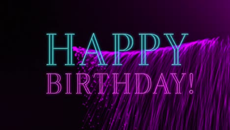 Animation-of-happy-birthday-text-over-neon-light-trails