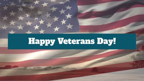 Animation-of-veterans-day-text-over-flag-of-united-states-of-america-and-landcsape