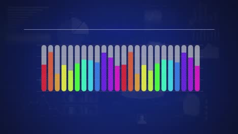 Animation-Der-Schnittstelle-Zur-Statistischen-Datenverarbeitung-Vor-Blauem-Hintergrund