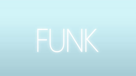 Animation-Von-Funk-Text-Auf-Blauem-Hintergrund