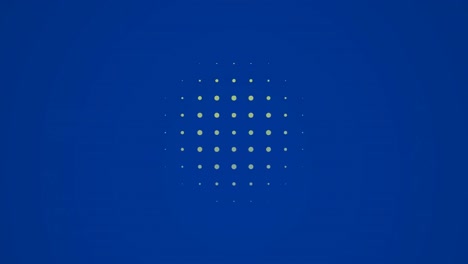 Animation-of-abstract-shapes-moving-in-seamless-loop-on-blue-background