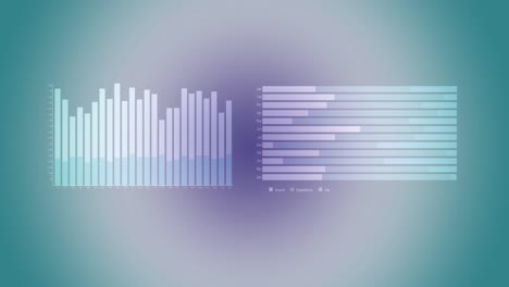 Animation-Der-Statistischen-Datenverarbeitung-Vor-Blauem-Hintergrund-Mit-Farbverlauf