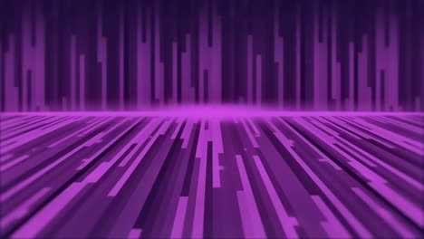 Animation-of-purple-lines-moving-on-black-background