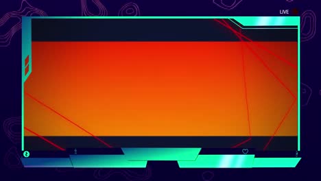 Animation-of-shapes-moving-over-digital-screen