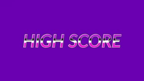 Animation-of-high-score-text-over-abstract-pattern