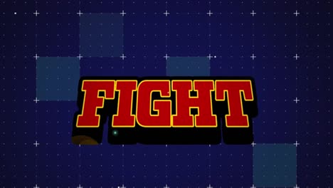 Animation-of-fight-text-over-grid