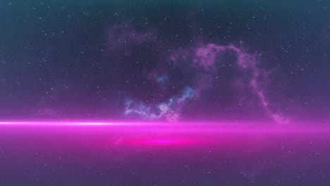 Animation-of-pink-and-blue-smoke-over-glowing-pink-background