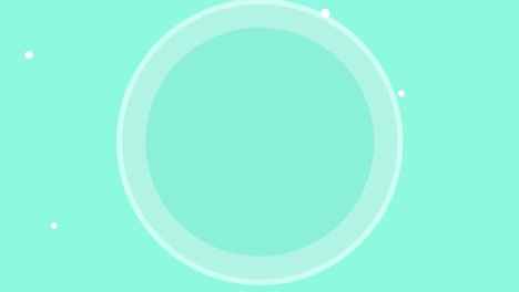 Animation-Eines-Pulsierenden-Weißen-Kreises-Und-Eines-Weißen-Kreismusters-Auf-Einer-Nahtlosen-Schleife-Auf-Grünem-Hintergrund