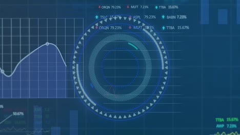Animation-of-illuminated-circles-over-multiple-graphs-and-trading-boards-on-abstract-background