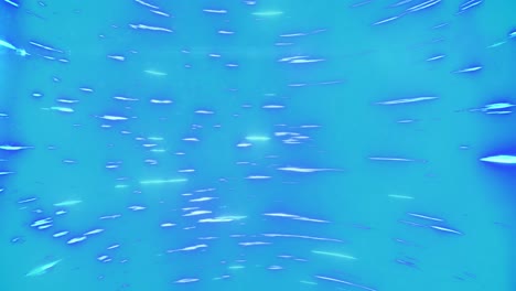 Animation-of-blue-light-trails-pattern-moving-on-seamless-loop-on-blue-background