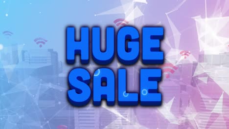 Animation-of-huge-sale-text-over-cityscape-and-data-background