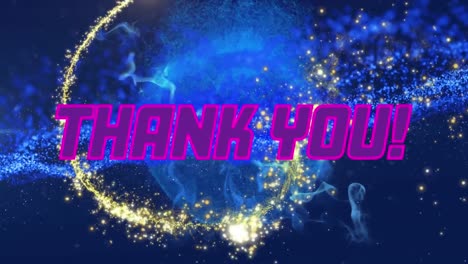 Animation-of-thank-you-text-over-glowing-shooting-star-and-globe