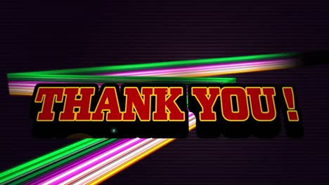 Animation-of-thank-you-text-over-neon-light-pattern-on-black-background