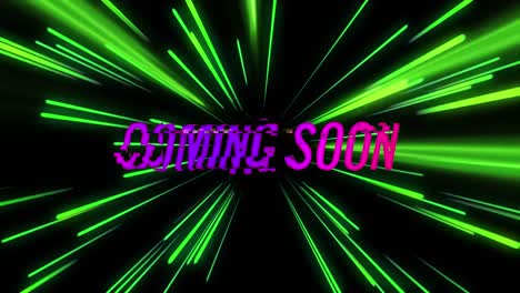 Animation-of-coming-soon-text-over-neon-light-trails-on-black-background
