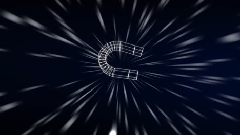 Animation-Von-Symbolen-über-Lichtspuren-Auf-Schwarzem-Hintergrund