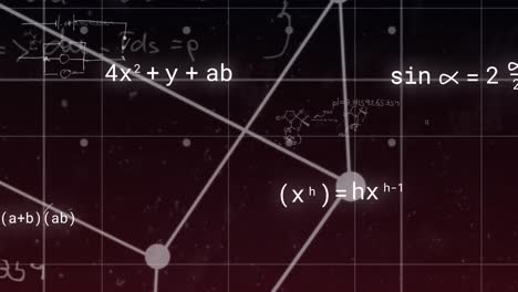 Animation-Mathematischer-Gleichungen-Mit-Formen-Auf-Schwarzem-Hintergrund