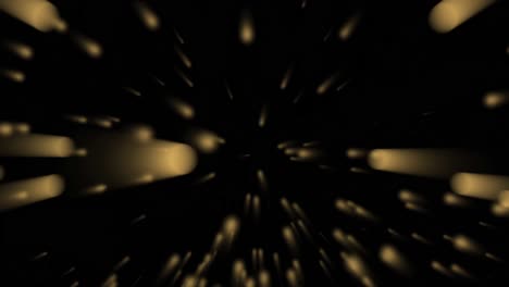 Animation-of-blurred-circles-flying-against-black-background
