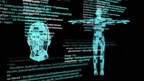 Animation-of-data-processing-over-human-body