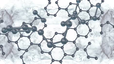 Animation-of-3d-micro-of-molecules-on-grey-background