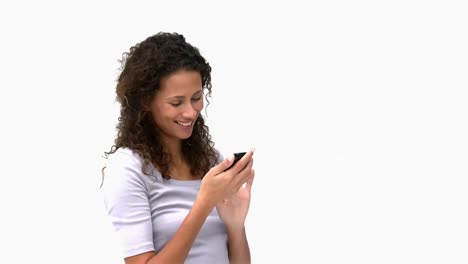 Mujer-Usando-Un-Teléfono-Inteligente