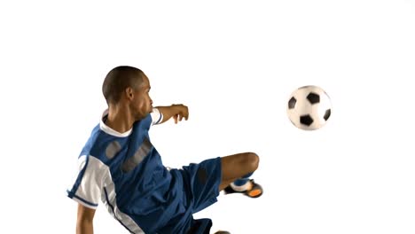 Fußballspieler,-Der-Den-Ball-Tritt