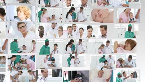 Collage-De-Imágenes-De-Médicos