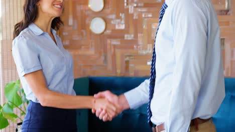 Woman-shaking-hands-with-businessman-