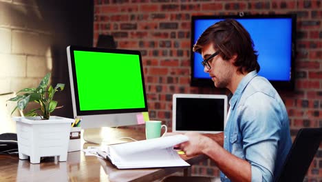 Man-working-on-computer