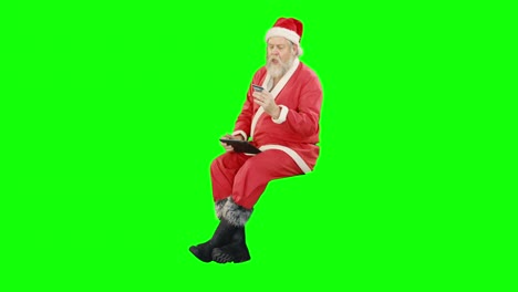 Der-Weihnachtsmann-Macht-Weihnachtseinkäufe-Online