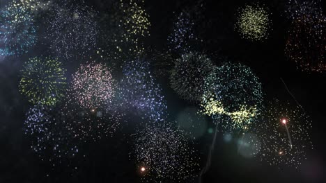 Feuerwerk-Am-Himmel-Zur-Neujahrszeit