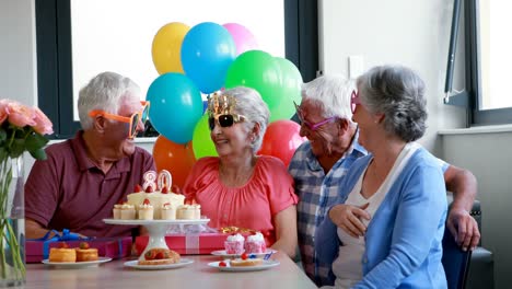 Senior-citizens-celebrating-birthday-party