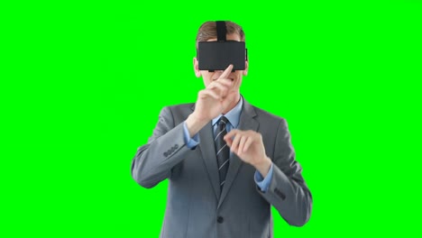 Businessman-using-virtual-glasses