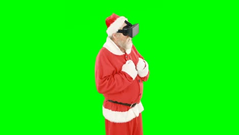 Santa-claus-using-virtual-glasses