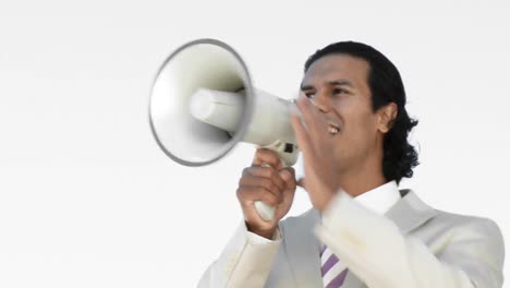 Businessman-shouting-through-a-megaphone