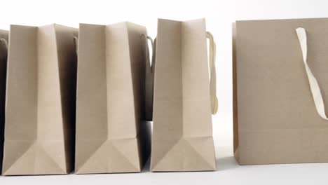 Brown-shopping-bags-on-white-background