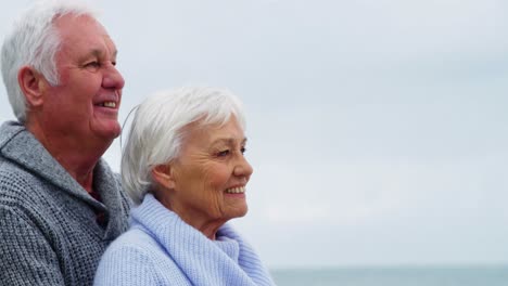 Glückliches-älteres-Paar,-Das-Die-Aussicht-Betrachtet