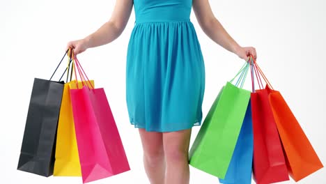 Woman-walking-with-shopping-bag