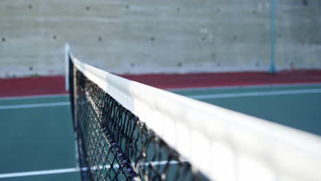 Close-up-of-tennis-net