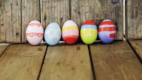 Painted-Easter-eggs-arranged-in-a-row