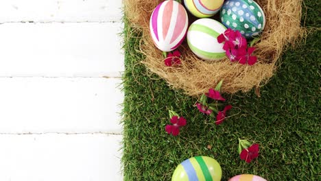 Painted-Easter-eggs-in-the-nest