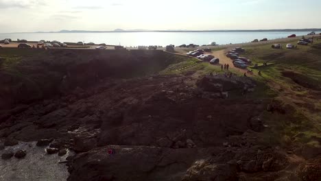 Aerial-view-of-Punta-Ballena,-Punta-del-Este