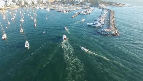 Aerial-view-of-the-city-of-Punta-del-Este-in-the-afternoon