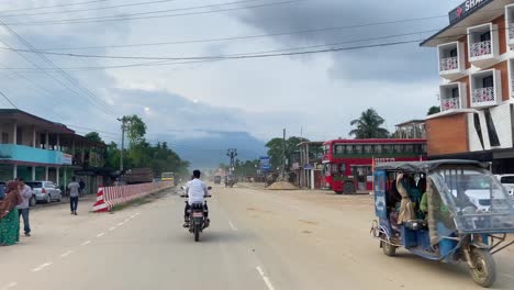 driving-down-busy-city-street