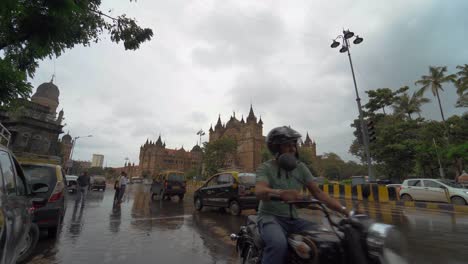 Belebte-Straße-Von-Mumbai-Cst